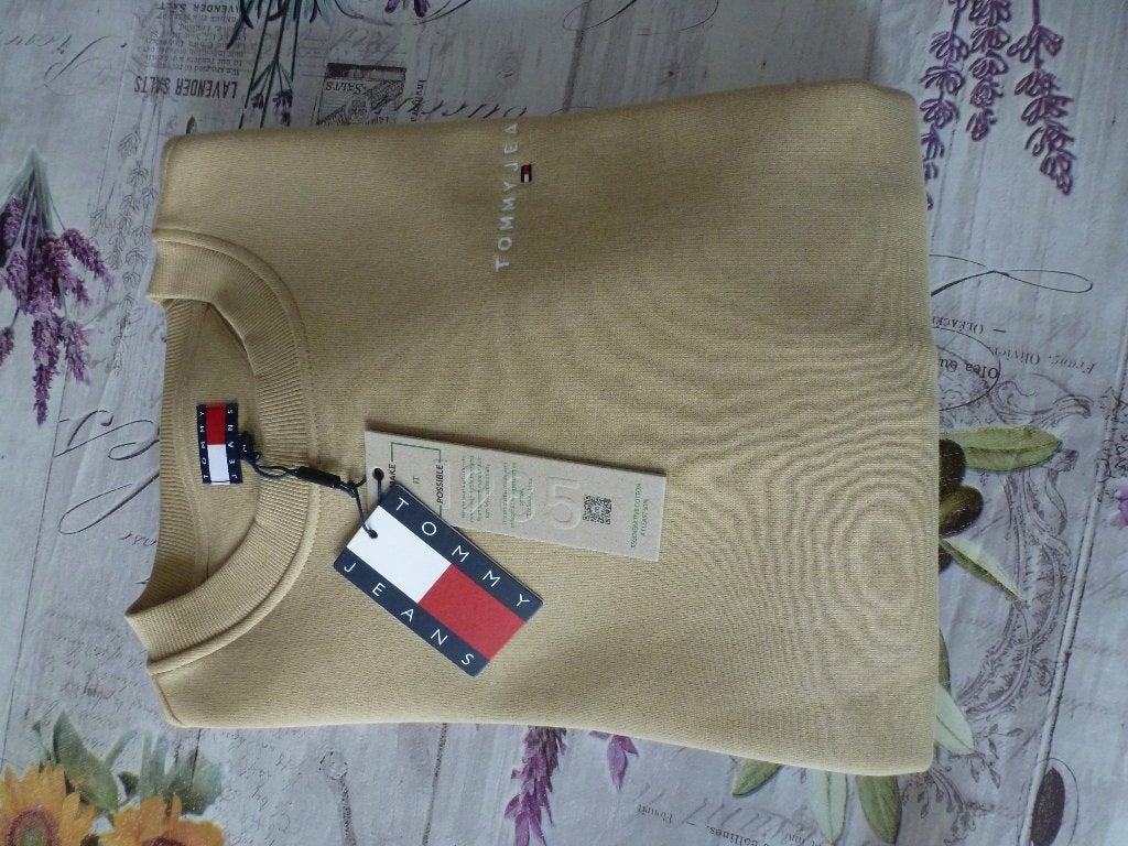 Nieuwe Trui Tommy Jeans - M, Kleding | Heren, Truien en Vesten, Maat 48/50 (M), Beige, Nieuw, Ophalen of Verzenden