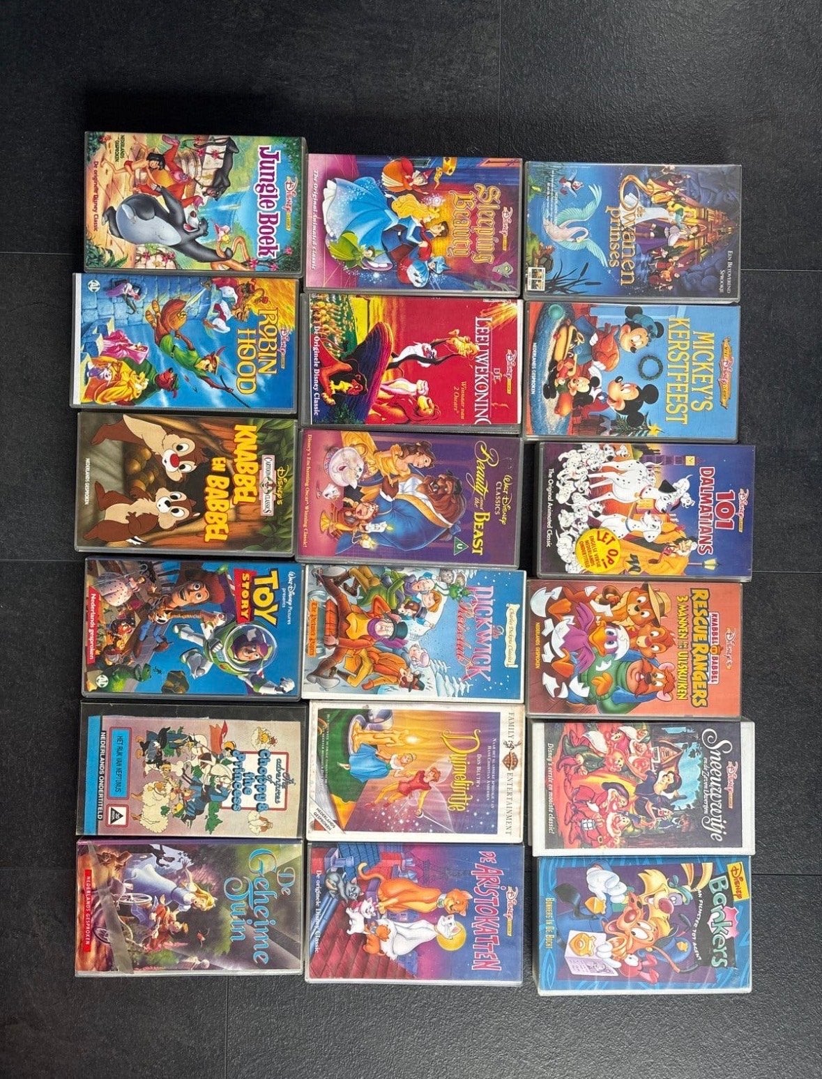 Grote collectie Disney VHS-banden - Klassieke animatie, Nederlands ondertiteld, Gebruikt, Alle leeftijden, Kinderfilm