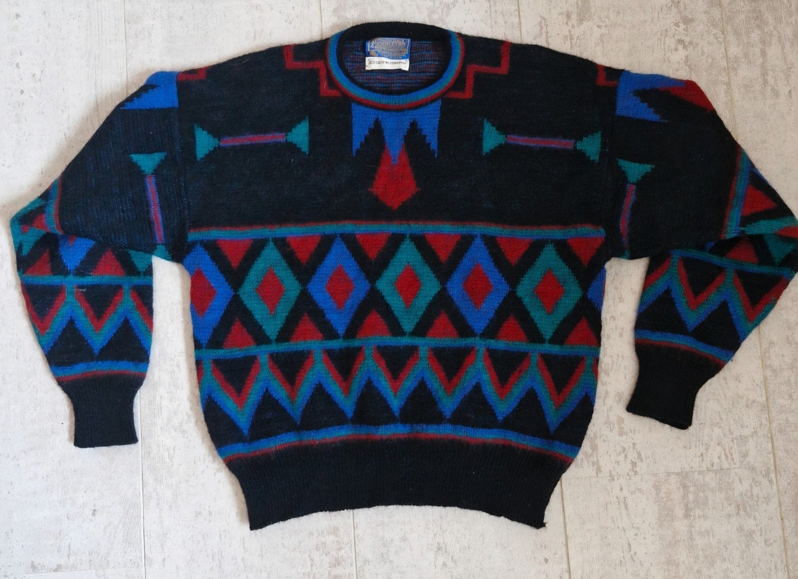 Vintage Pendleton High Grade Western Wear Trui, Pendleton Sweater High, Zwart, Ophalen of Verzenden, Zo goed als nieuw