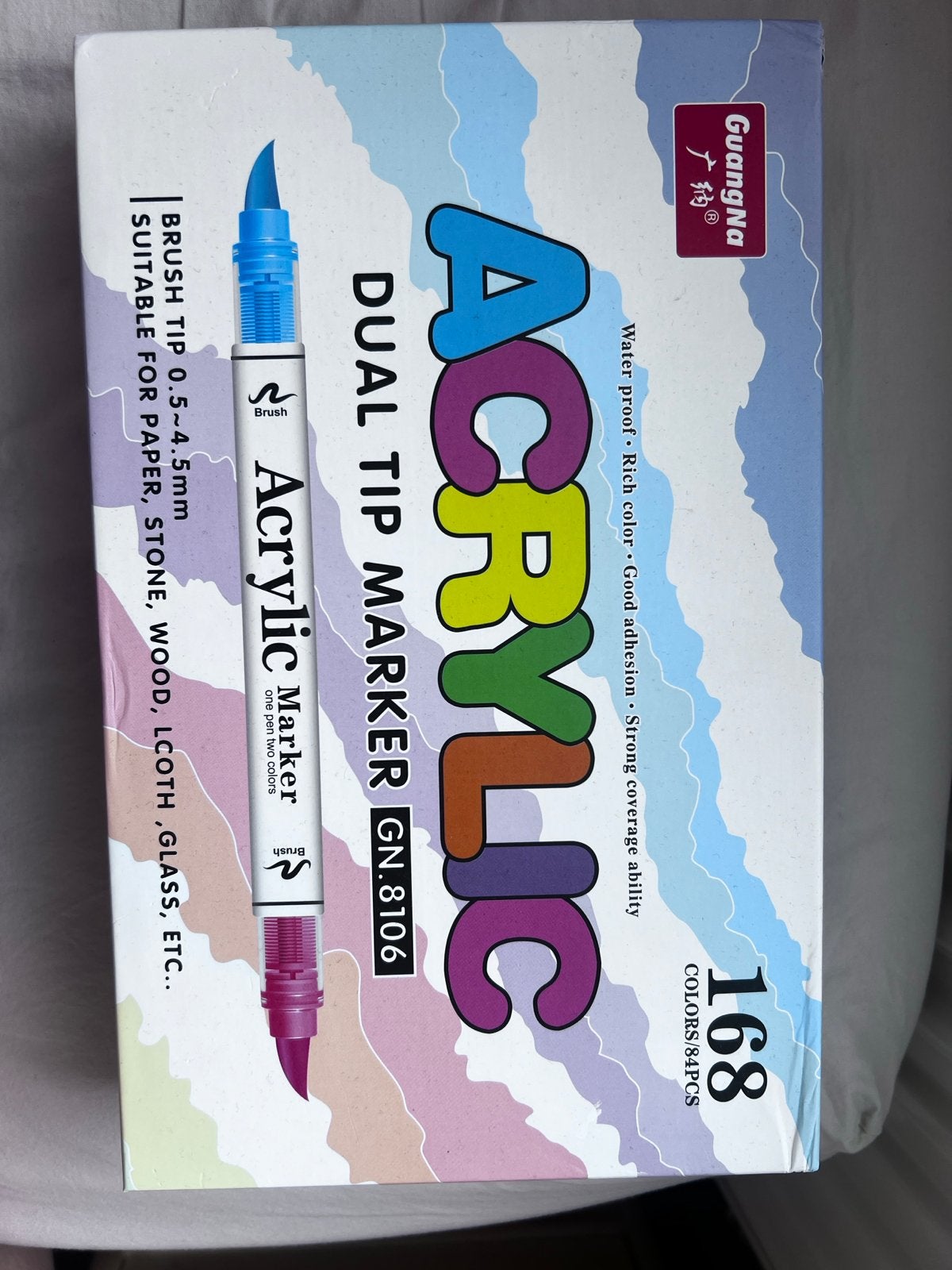 Complete set 168 Acrylic Dual Tip Markers - Nieuwstaat, Hobby en Vrije tijd, Ophalen of Verzenden, Zo goed als nieuw, Potlood of Stift