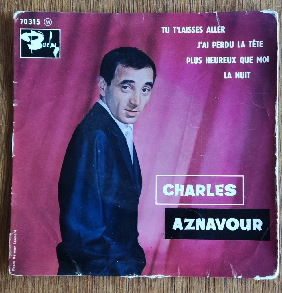 Tu t'laisse aller - Charles Aznavour single, Ophalen of Verzenden, Gebruikt, Pop