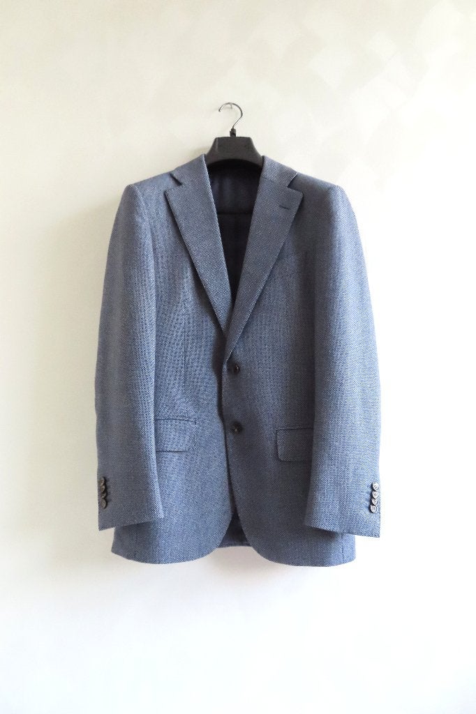 Colbert Blazer Blauw Gemeleerd Suitsupply mt 44 (J27), Kleding | Heren, Kostuums en Colberts, Blauw, Ophalen of Verzenden, Zo goed als nieuw