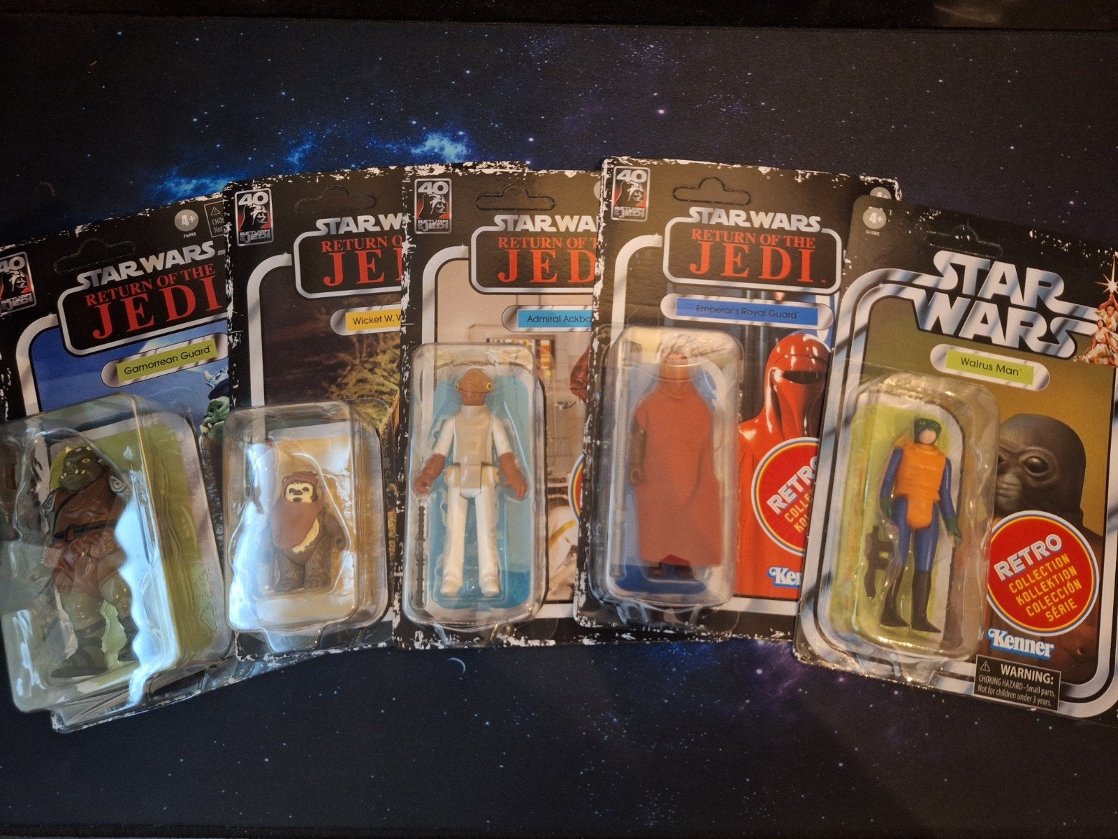 5 Retro Star Wars Figuren Nieuw op Kaart, Ophalen of Verzenden, Nieuw, Actiefiguurtje