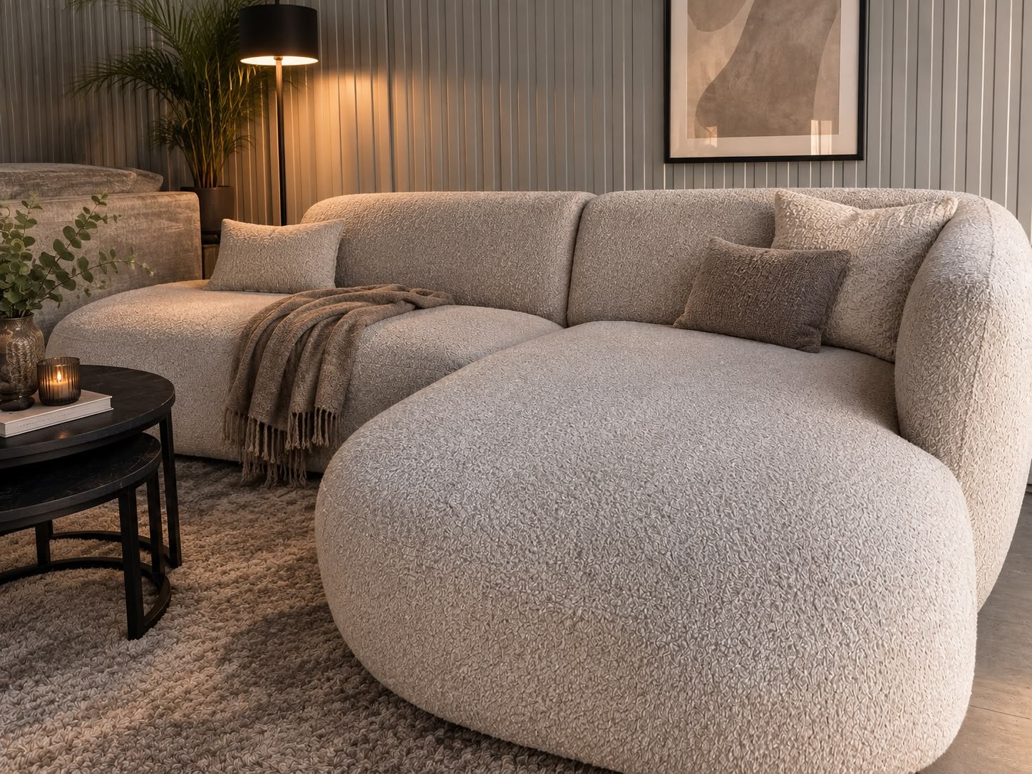 Hoekbank Teddy - Taupe, Huis en Inrichting, Ophalen, Zo goed als nieuw, 150 cm of meer, Vierpersoons of meer