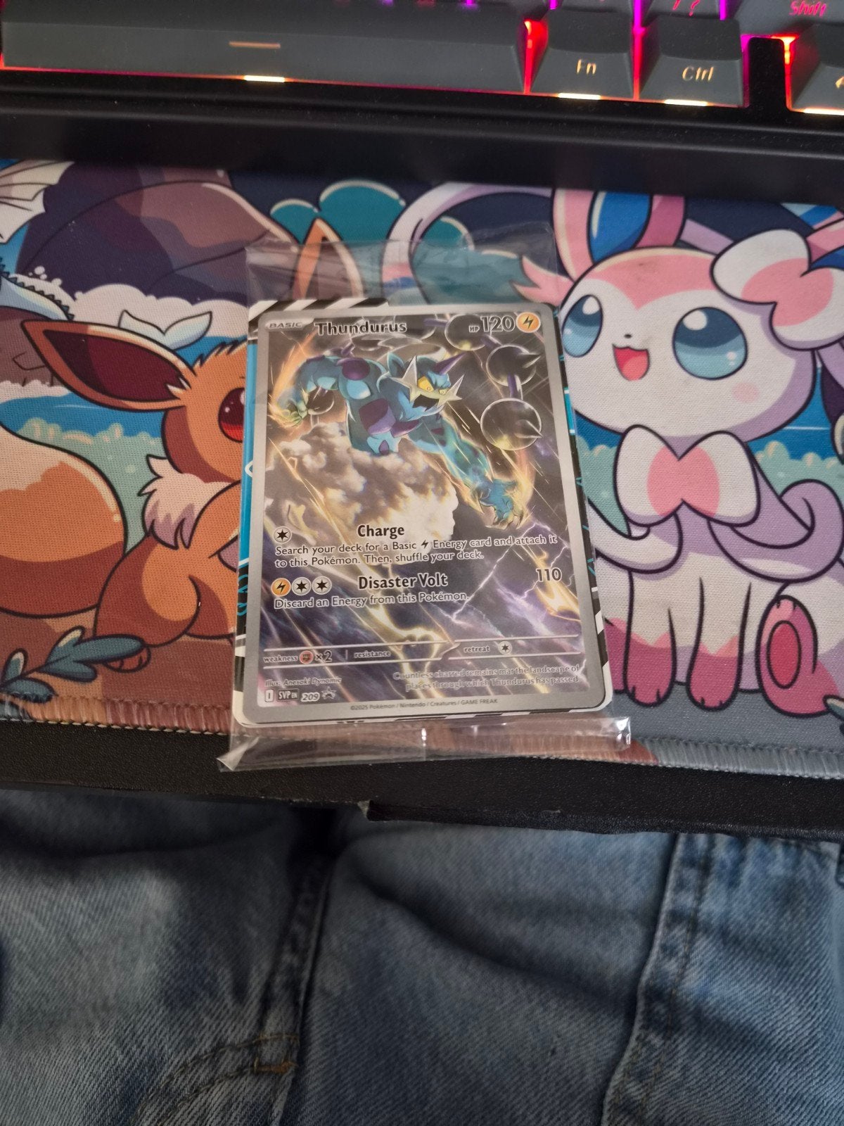 Thundurus V Promo Pokémon Kaart - Nieuw in Verpakking, Ophalen of Verzenden, Nieuw, Losse kaart