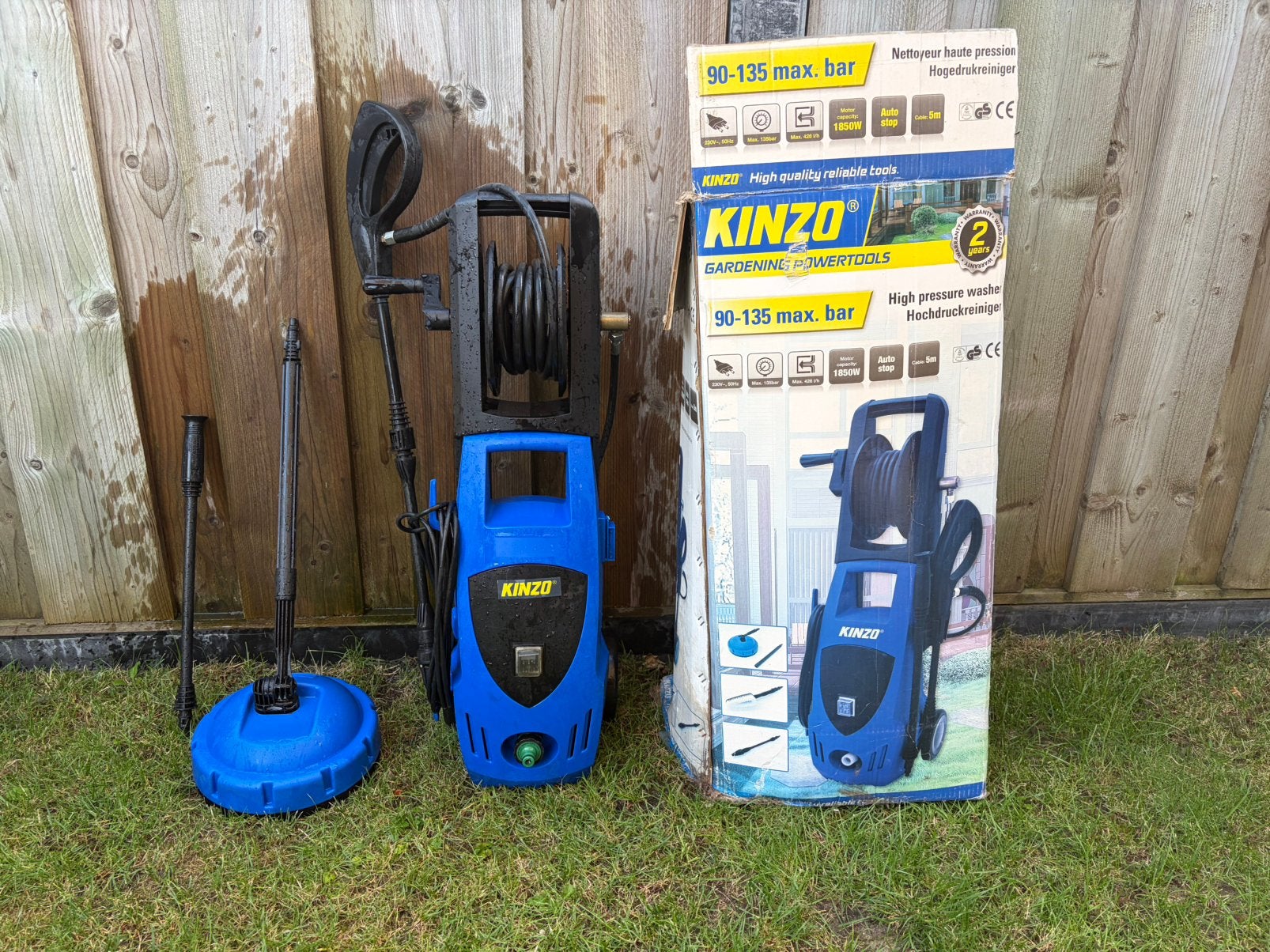 Kinzo hogedrukreiniger, Tuin en Terras, Ophalen, Zo goed als nieuw, Elektrisch