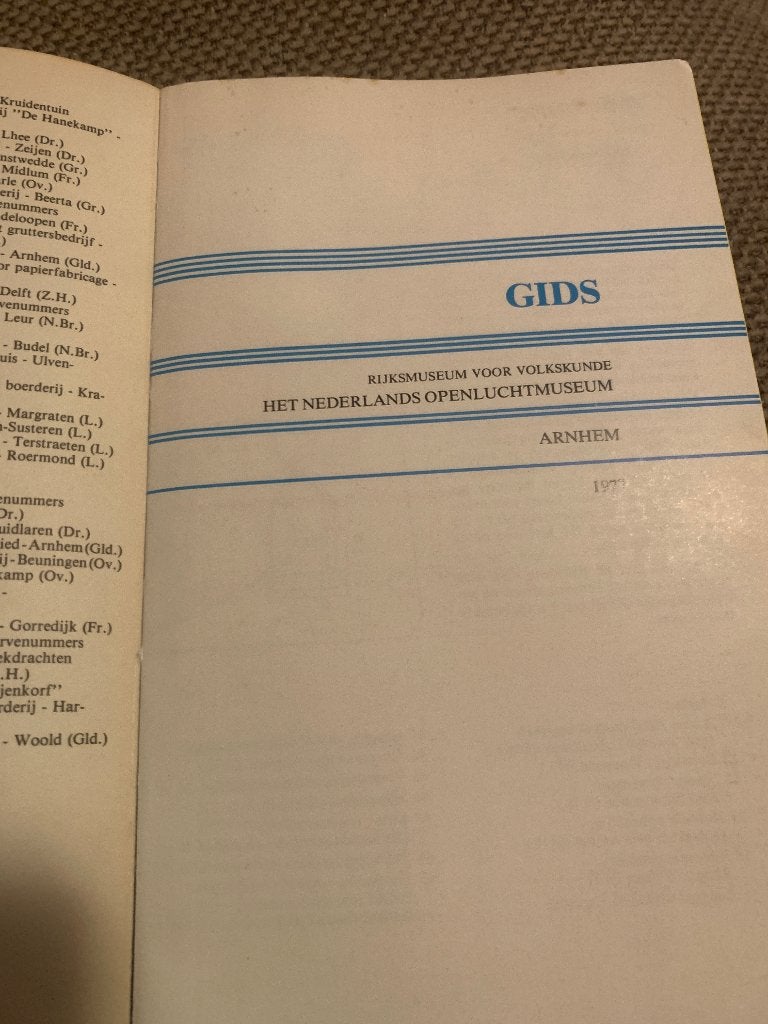Catalogus Nederlands Openluchtmuseum Arnhem Boek 1977, Boeken, Overige merken, Openluchtmuseum Arnhem, Europa, Ophalen of Verzenden