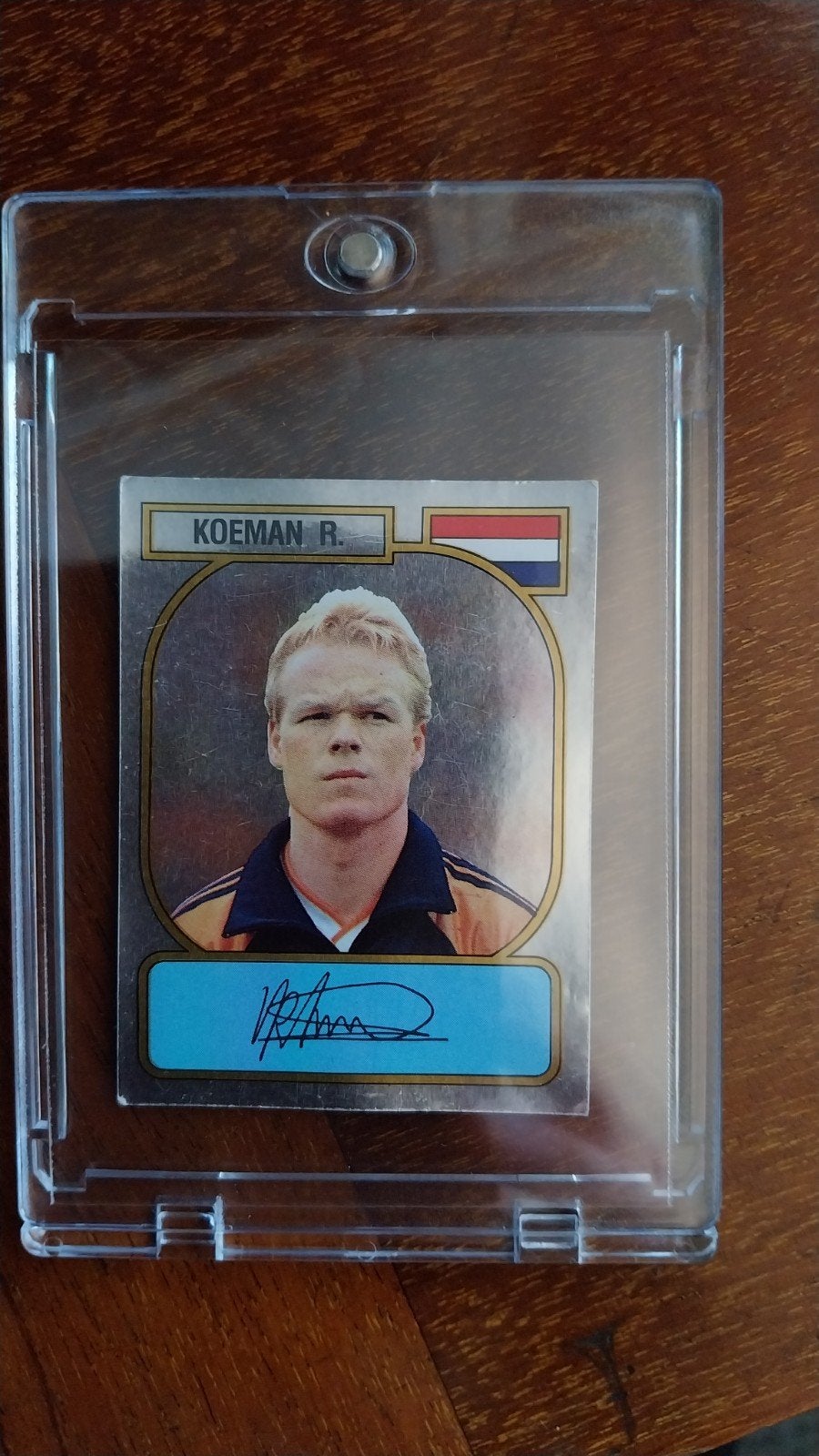 Panini Voetbal 89 sticker #347 - 
Ronald koeman, Verzamelen, Ophalen of Verzenden, Zo goed als nieuw, Buitenlandse clubs, Poster, Plaatje of Sticker