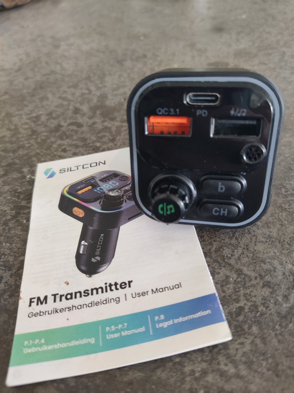 Siltcon FM transmitter Bluetooth auto, Auto diversen, Carkits, Ophalen of Verzenden