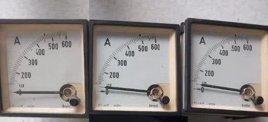 Crompton Analoge Paneelmeters - Ampère (3 stuks), Ophalen of Verzenden, Gebruikt, Overige typen