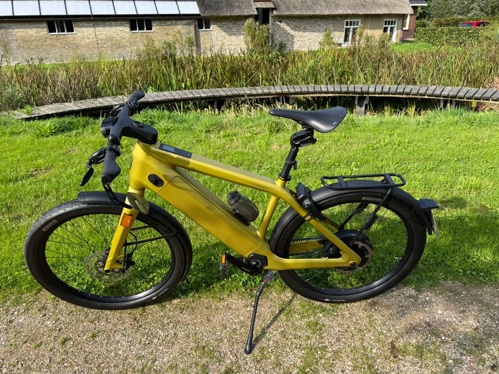 Stromer ST7 Launch Edition | Solid Gold | zeer compleet, Ophalen, Zo goed als nieuw, Stromer, 50 km per accu of meer