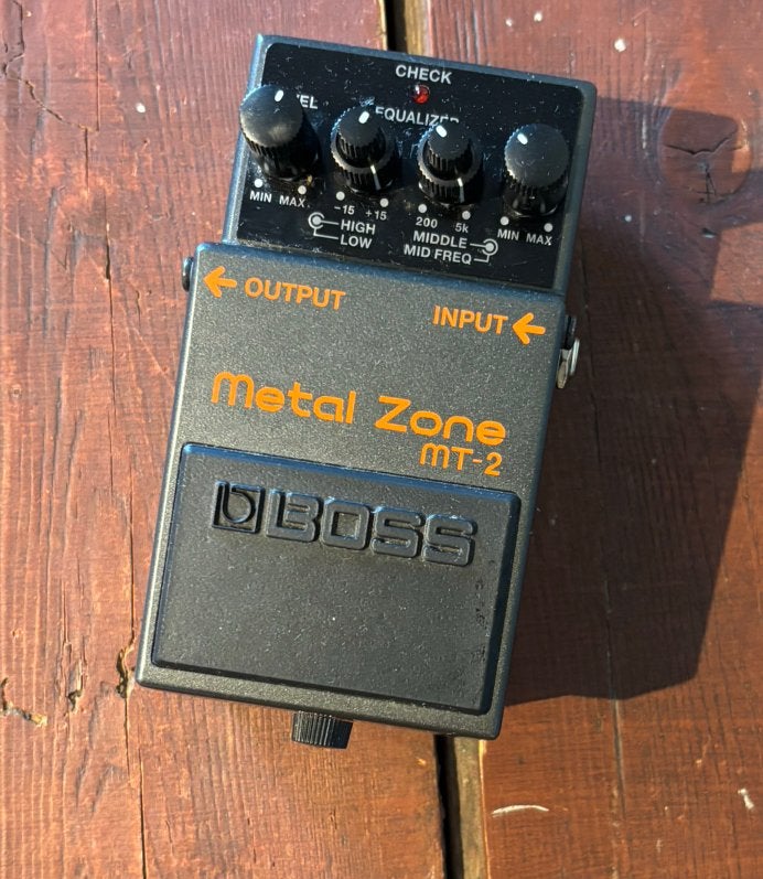 Boss Metal Zone MT-2, Muziek en Instrumenten, Ophalen of Verzenden, Zo goed als nieuw, Distortion, Overdrive of Fuzz