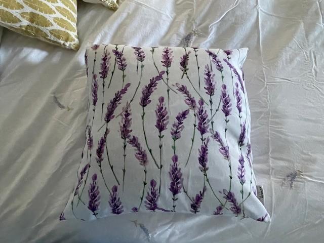 Kussenhoes lavendel bloemen. Lila paars. Boltze Home. nieuw., Ophalen, Nieuw, Paars, Vierkant