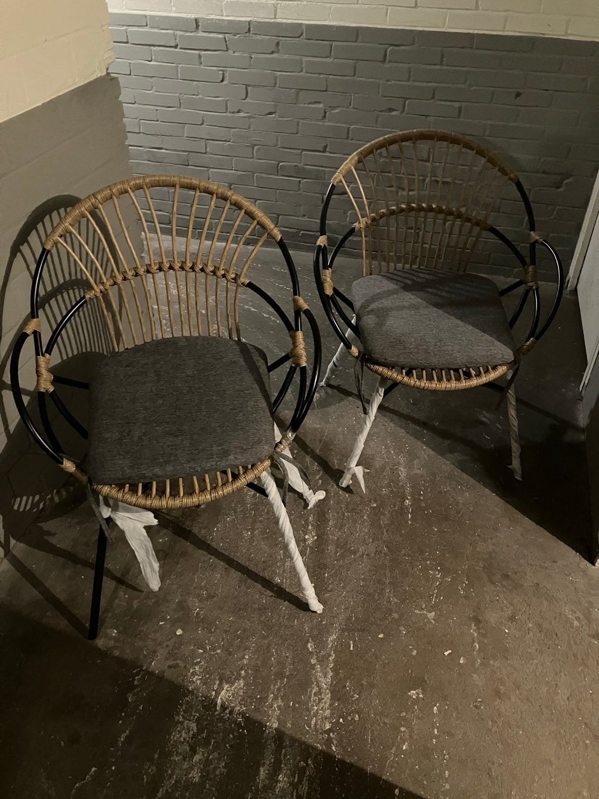 2x Rotan stoelen met kussens - NIEUW, Tuin en Terras, Ophalen, Nieuw, Rotan