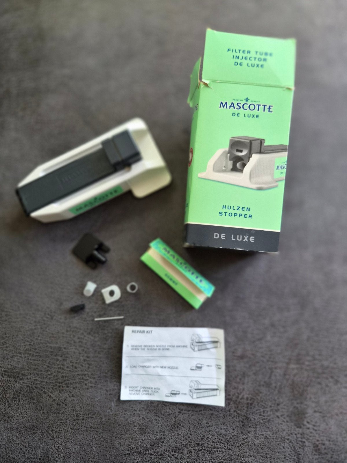 Mascotte De Luxe Hulzenstopper met reparatieset, Ophalen of Verzenden, Gebruikt