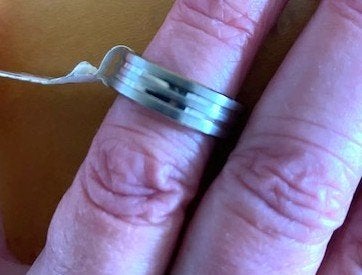 NIEUWE BOCCIA TITANIUM dames-ring, per stuk voor € 20,--., Overige materialen, Nieuw, Ophalen of Verzenden, Kleiner dan 17