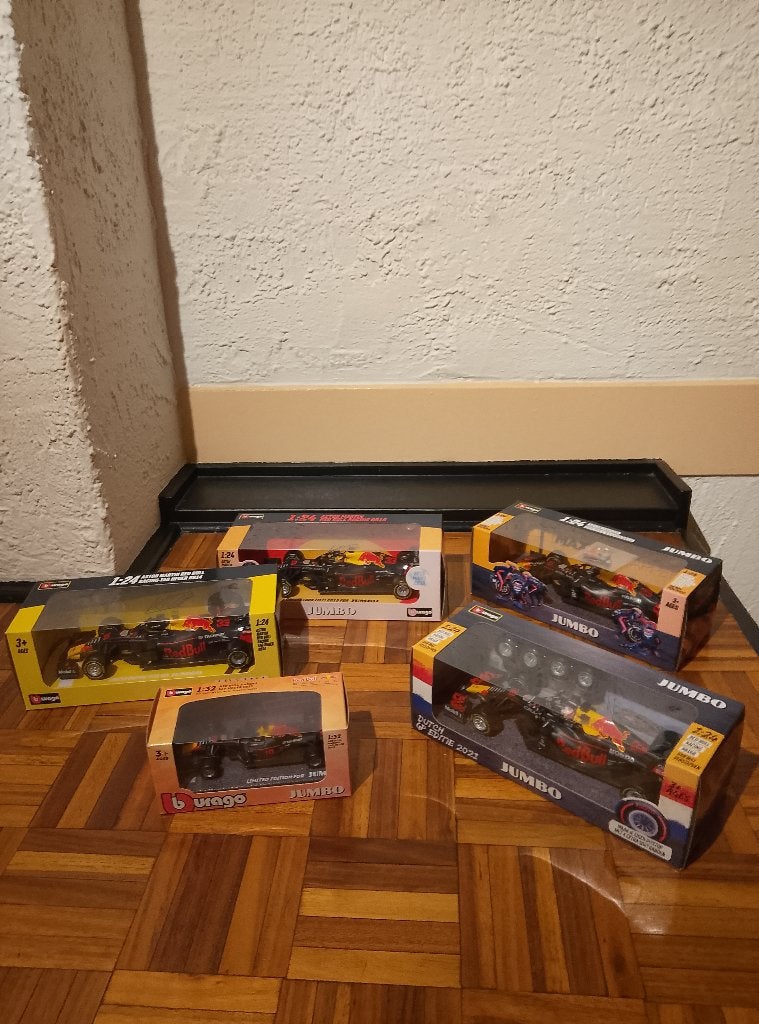 Vijf Max Verstappen auto, s, Ophalen of Verzenden, Nieuw, Auto, Bburago