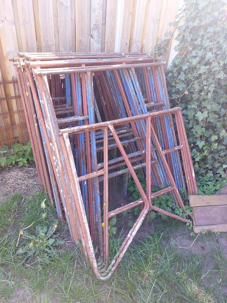 Metsel schragen, stalen schragen, metselsteiger, Doe-het-zelf en Verbouw, Steigers, Ophalen, Overige typen, Minder dan 2 meter
