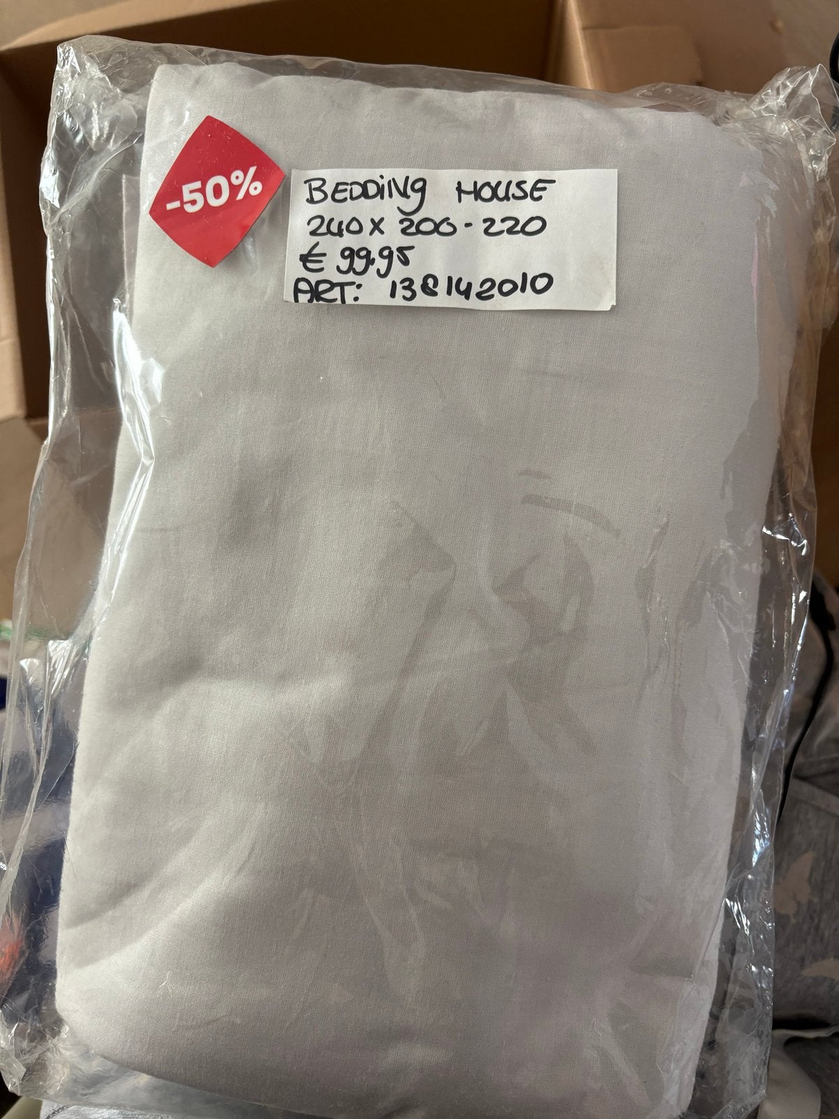 Bedding House Dekbedovertrek 240x200-220 - Nieuw, Huis en Inrichting, Slaapkamer | Beddengoed, Ophalen, Nieuw, Wit, Dekbedovertrek