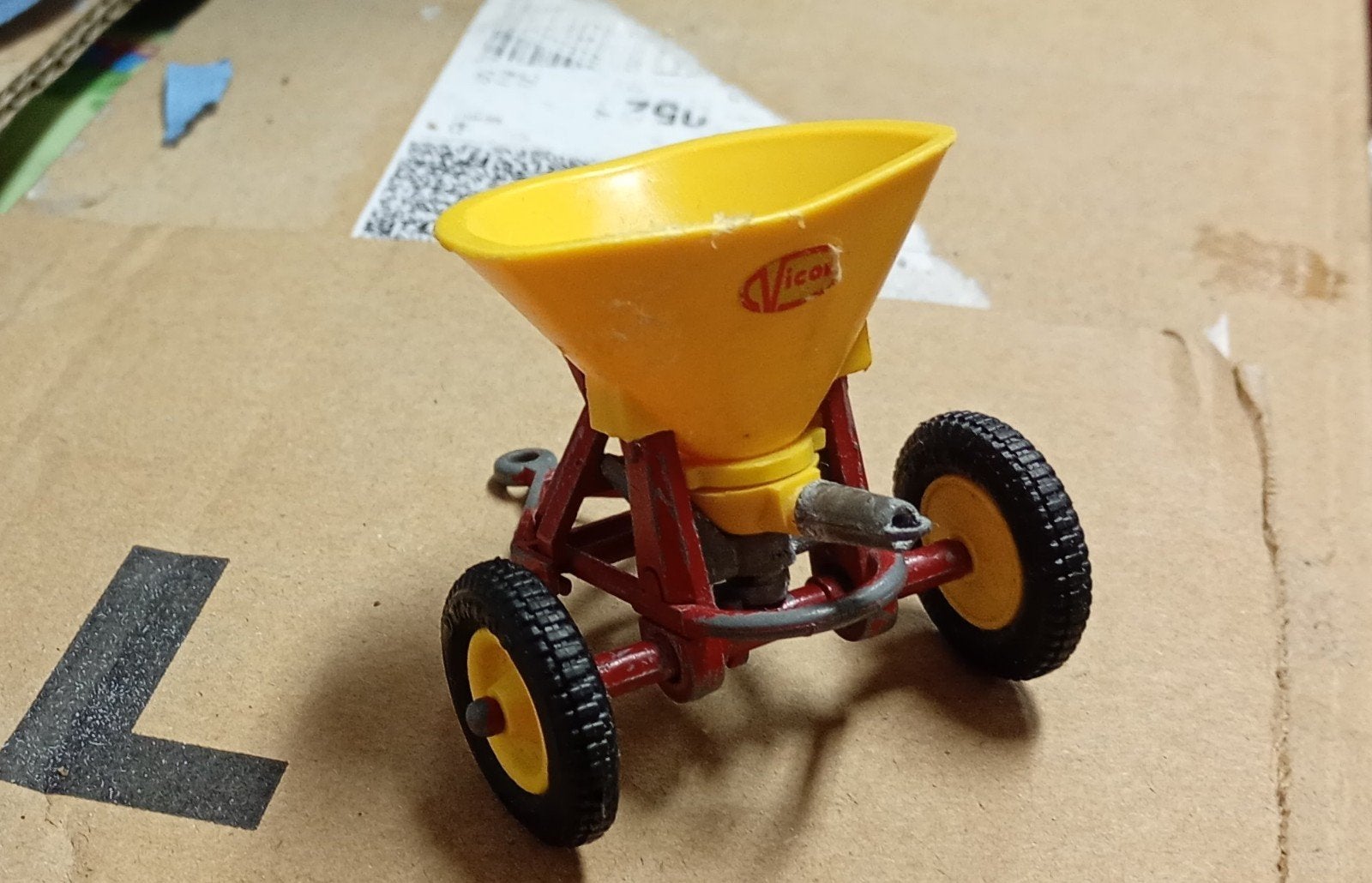 Vintage Vico Speelgoed Strooier - Landbouw Miniatuur, Ophalen of Verzenden, Gebruikt