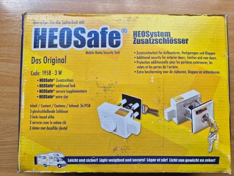HEOSafe extra sloten voor camper of caravan (3 stuks), Doe-het-zelf en Verbouw, Hang- en Sluitwerk, Ophalen of Verzenden