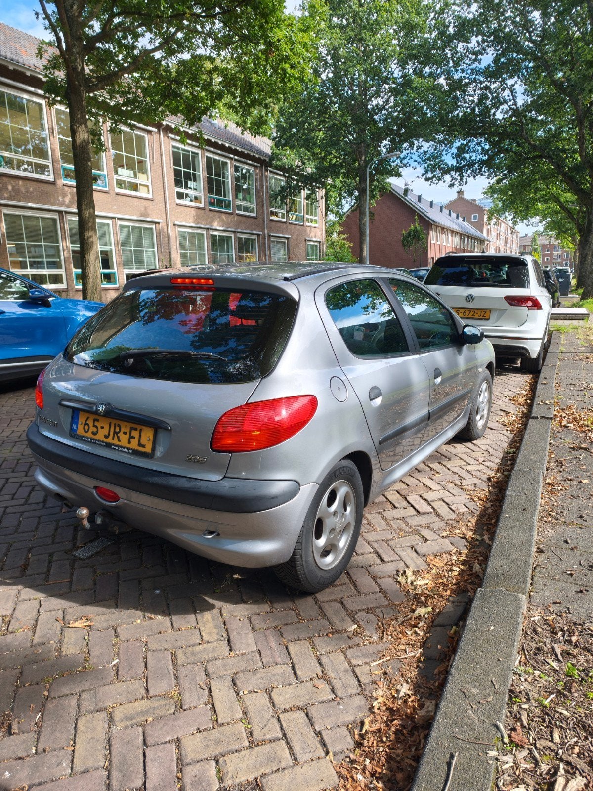 Peugeot 206 1.4 X-line 5D 2002 Grijs, Voorwielaandrijving, 31 €/maand, 4 cilinders, Origineel Nederlands