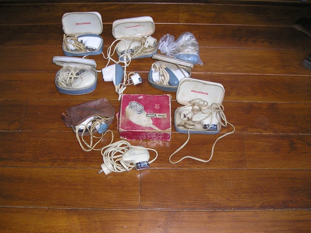 Scheerapparaten sixties brocante philips collectie, Ophalen of Verzenden