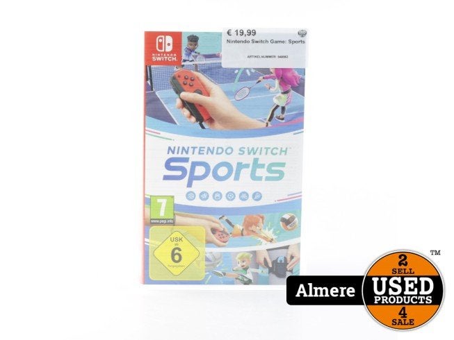 Nintendo Switch Game: Sports, Nintendo, Zo goed als nieuw, Support@nintendo.com, 11-1 Hokotate-cho, Kamitoba, Minami-ku
Kyoto 601-8501
Japan
