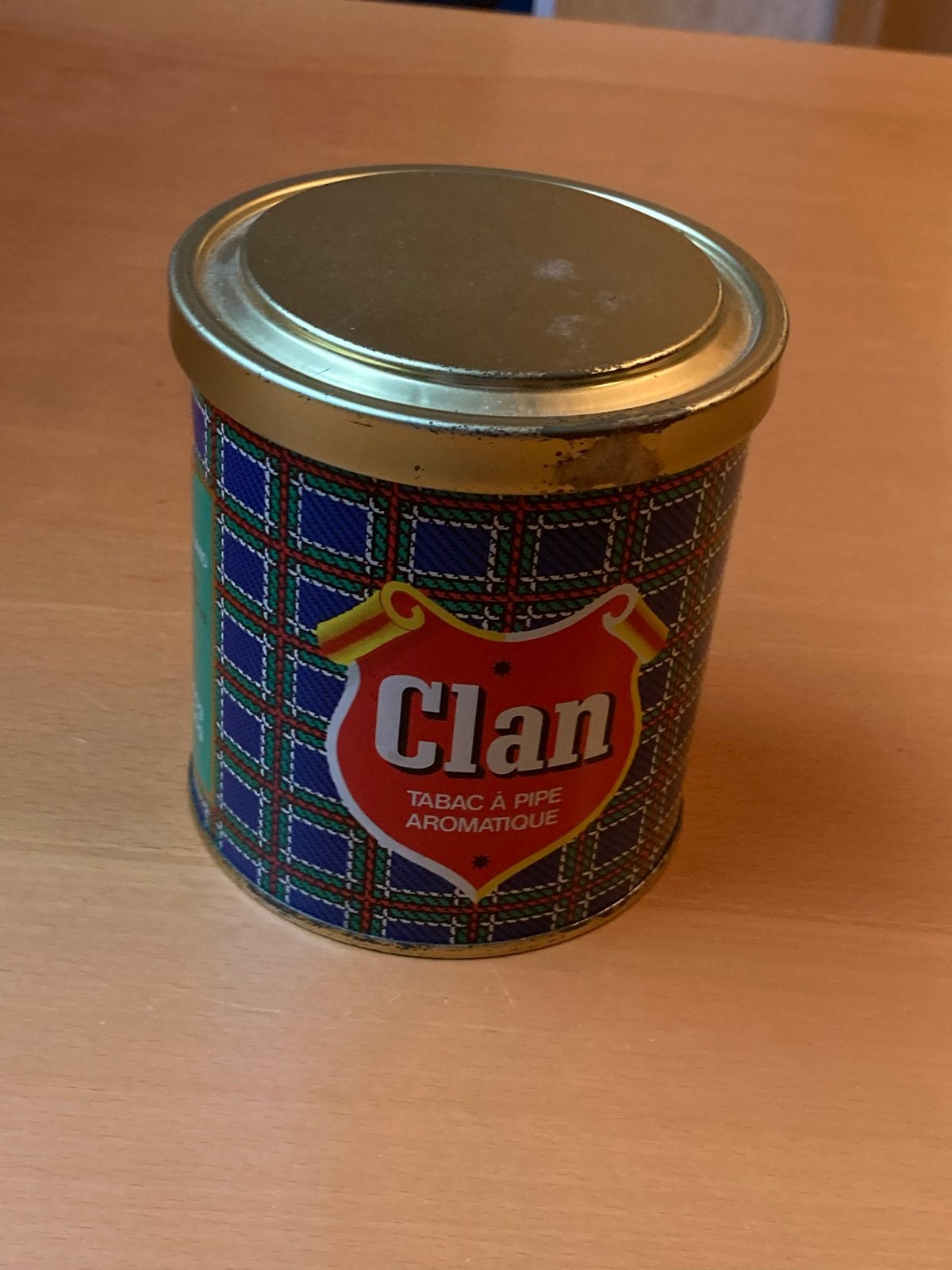 Vintage Clan pijptak Tabaksblik (50+ jaar oud) - geen roest!, Ophalen of Verzenden, Zo goed als nieuw, Overige, Overige merken