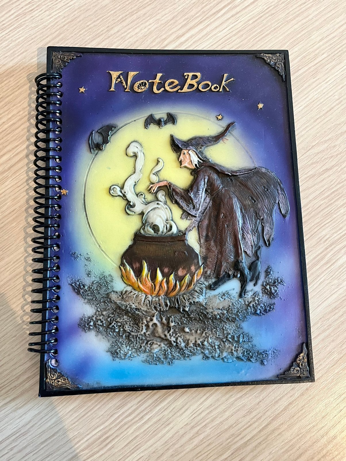 Heksen notitieboek met harde steenachtige 3D kaft, Ophalen of Verzenden, Nieuw, Fantasy