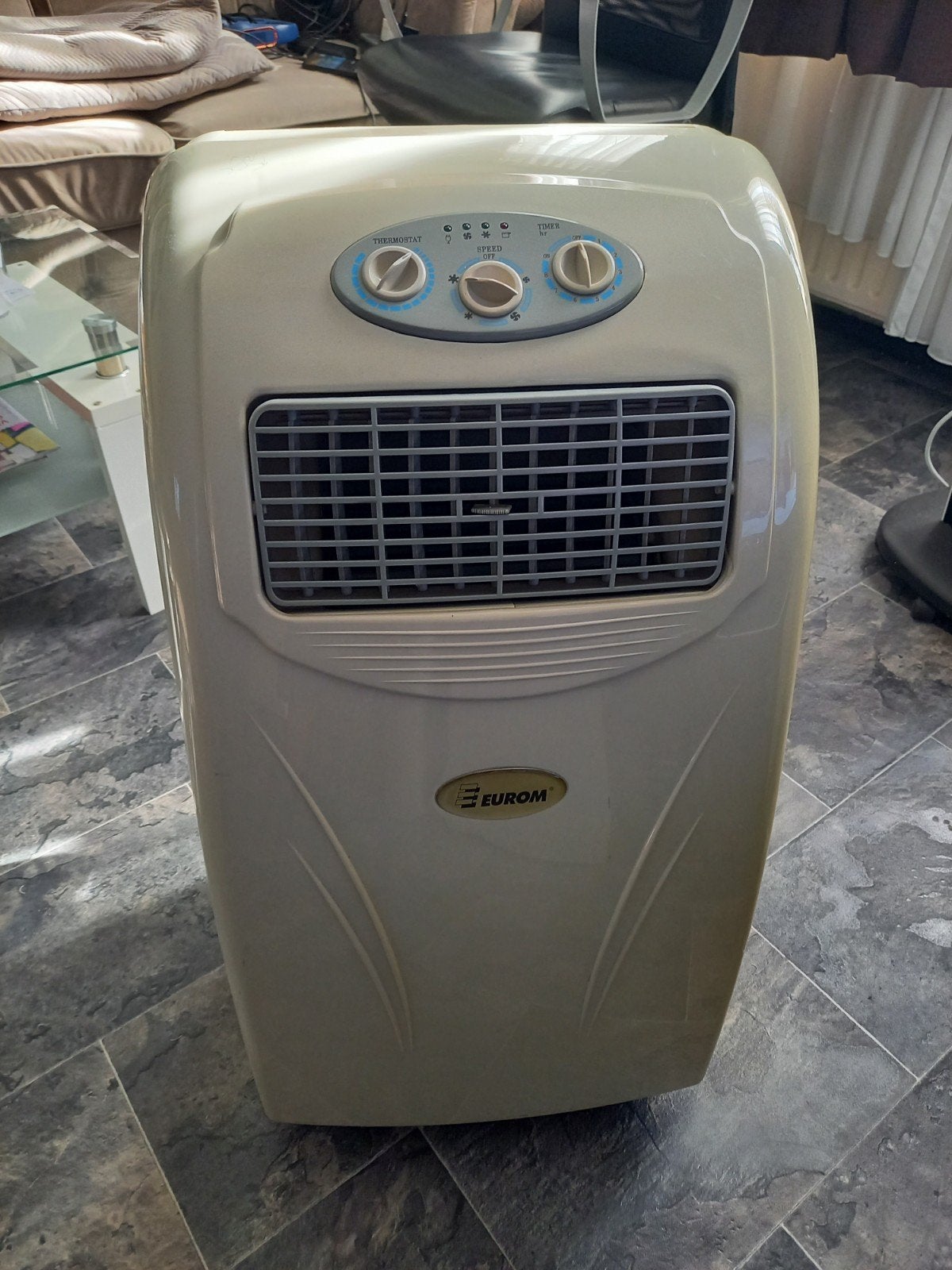EUROM MOBIELE AIRCONDITIONER, Gebruikt, Minder dan 60 m³, Timer, 3 snelheden of meer