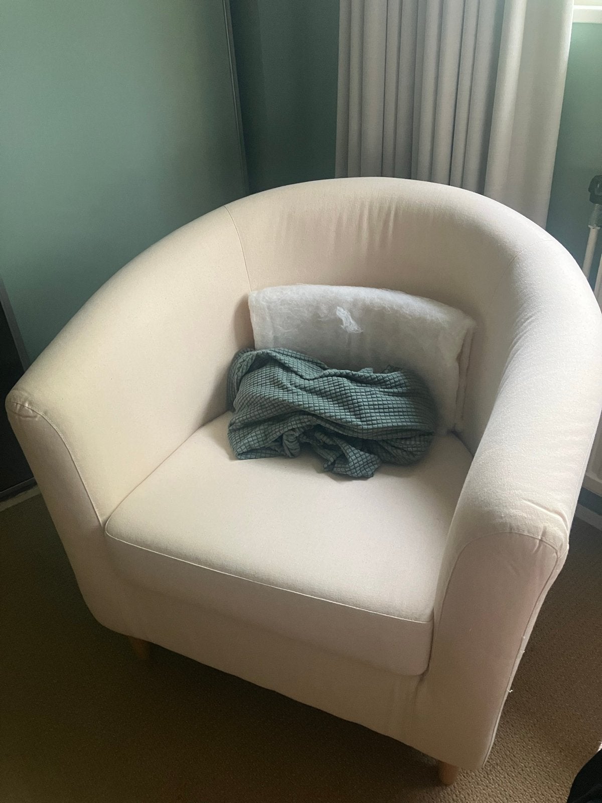IKEA Tullsta fauteuil met afneembare hoes, Huis en Inrichting, Ophalen, Overige kleuren, Zo goed als nieuw, Eén