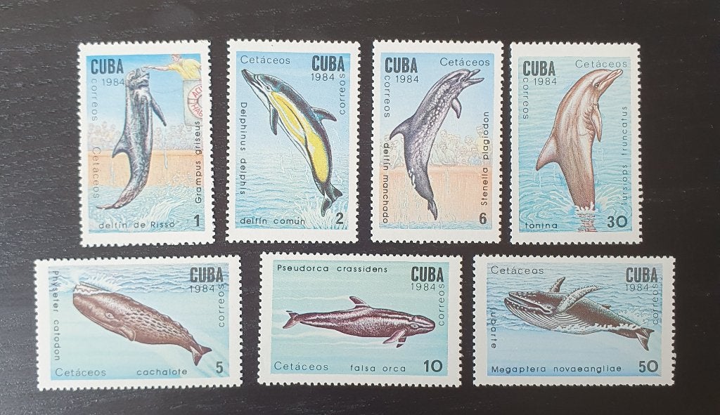 Cuba 1984 Dolfijn Walvis Michel 2828-2834 postfris, Verzenden, Postfris, Dier of Natuur