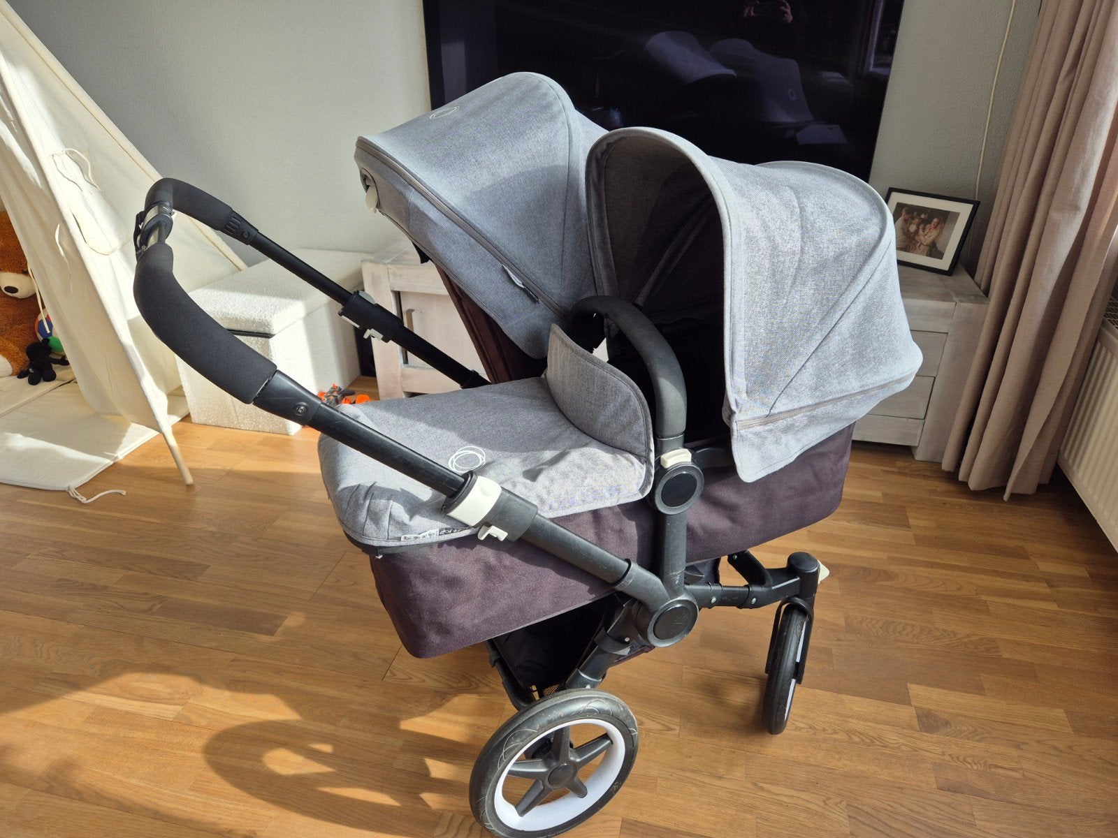 Bugaboo donkey duo kinderwagen, Kinderen en Baby's, Kinderwagens en Combinaties, Ophalen, Gebruikt, Bugaboo
