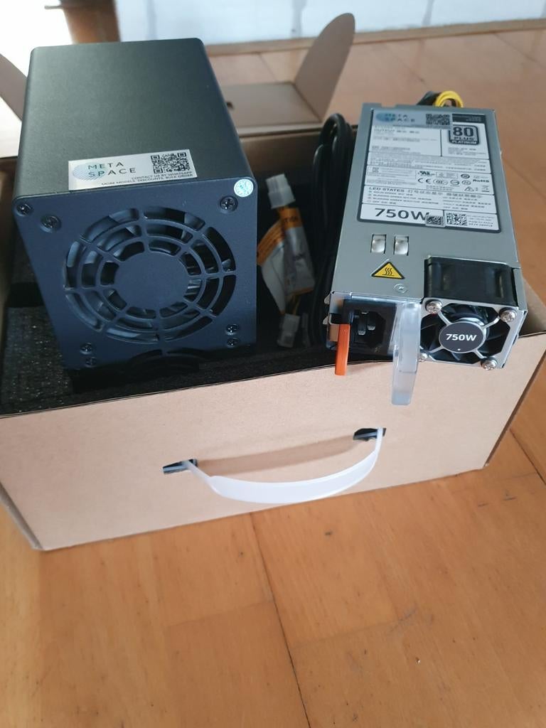 Goldshell SC Box crypto miner (Siacoin) inclusief 750W, Computers en Software, Verzenden