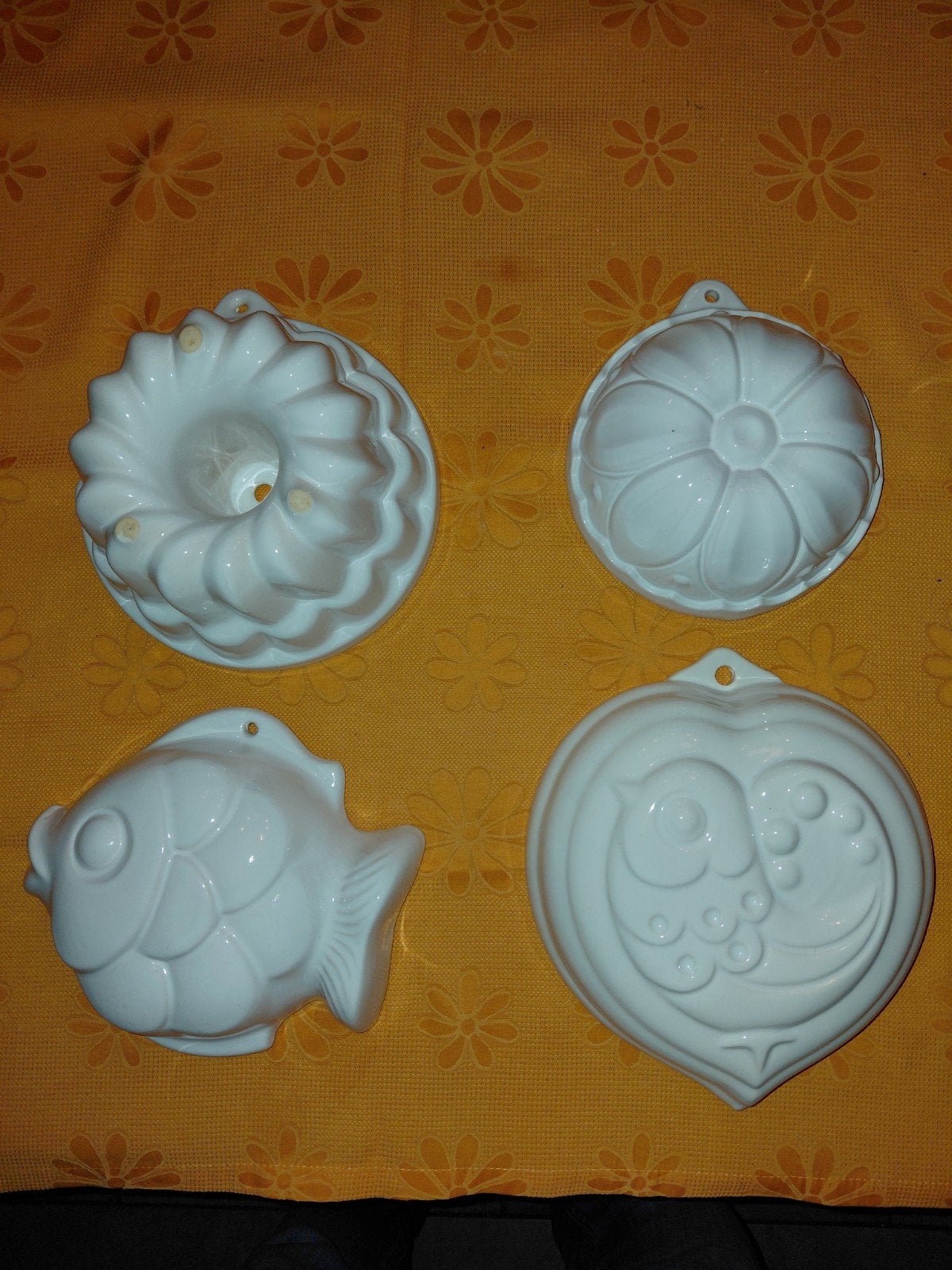 4 pudding/bakvormen in zeer nette staat, Overige typen, Ophalen of Verzenden, Zo goed als nieuw, Steen/keramiek