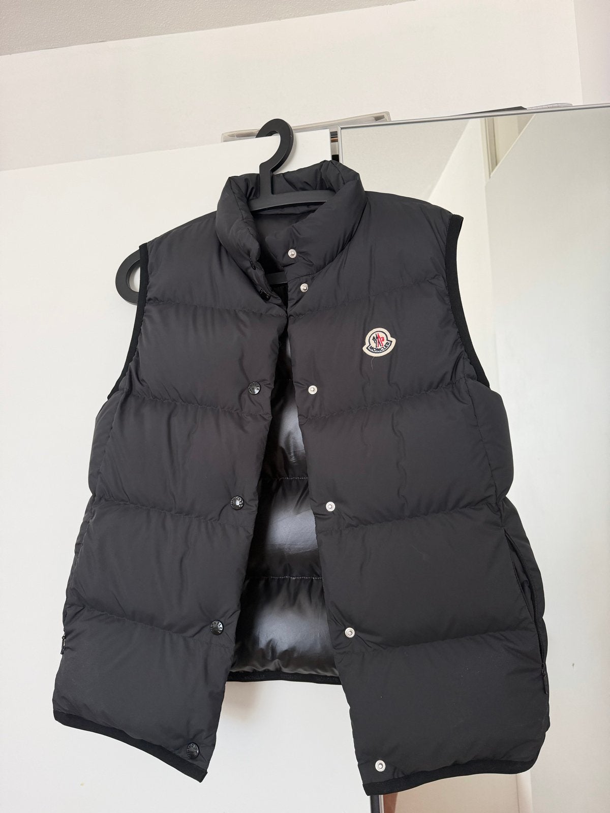 Moncler Bodywarmer Zwart Maat M Unisex, Kleding | Dames, Bodywarmers, Ophalen of Verzenden, Gedragen, Maat 38/40 (M), Zwart