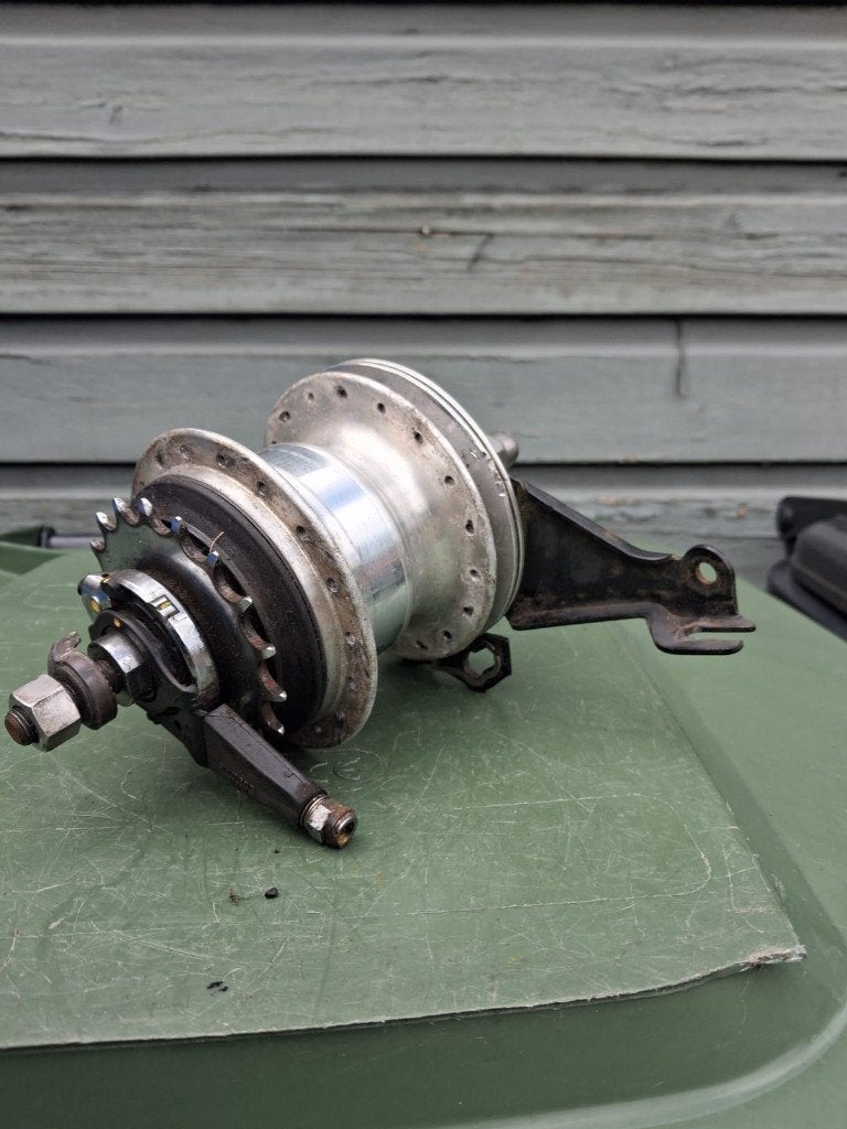 goed werkende Shimano Nexus 7 naaf met rollerbrake, Fietsen en Brommers, Fietsonderdelen, Ophalen of Verzenden