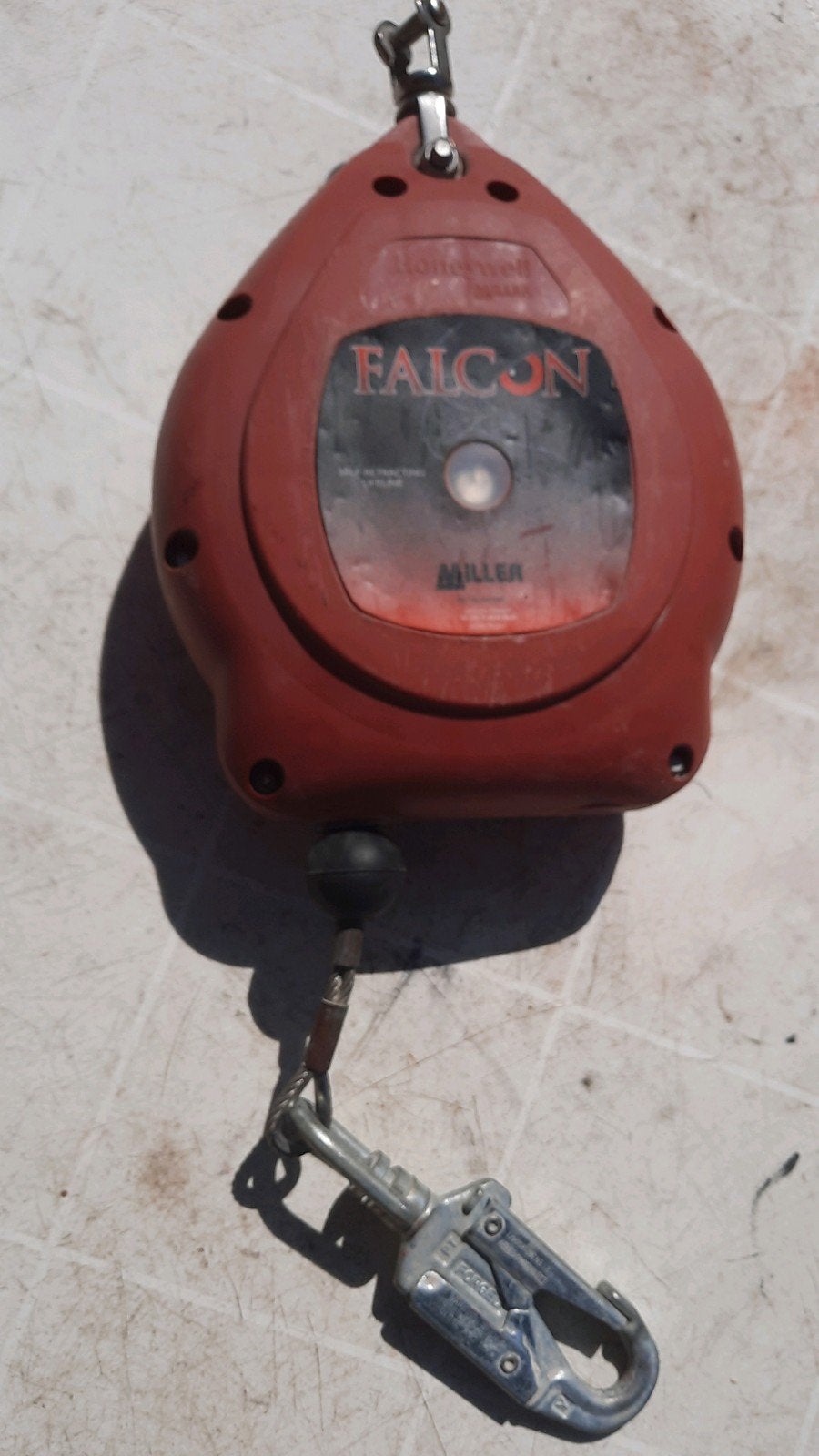 honeywell miller falcon 10m valstop vanglijn zelfoprollend, Ophalen, Gebruikt