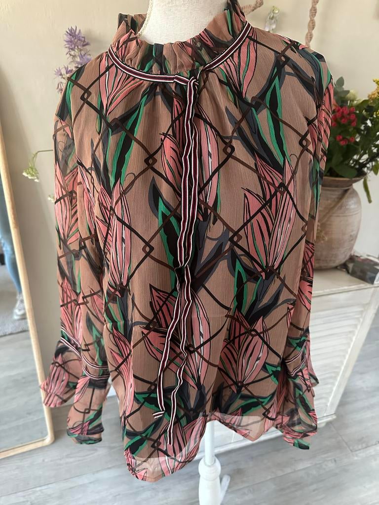 Sofie Schnoor blouse met print - Maat L, Ophalen of Verzenden, Gedragen, Maat 42/44 (L), Overige kleuren