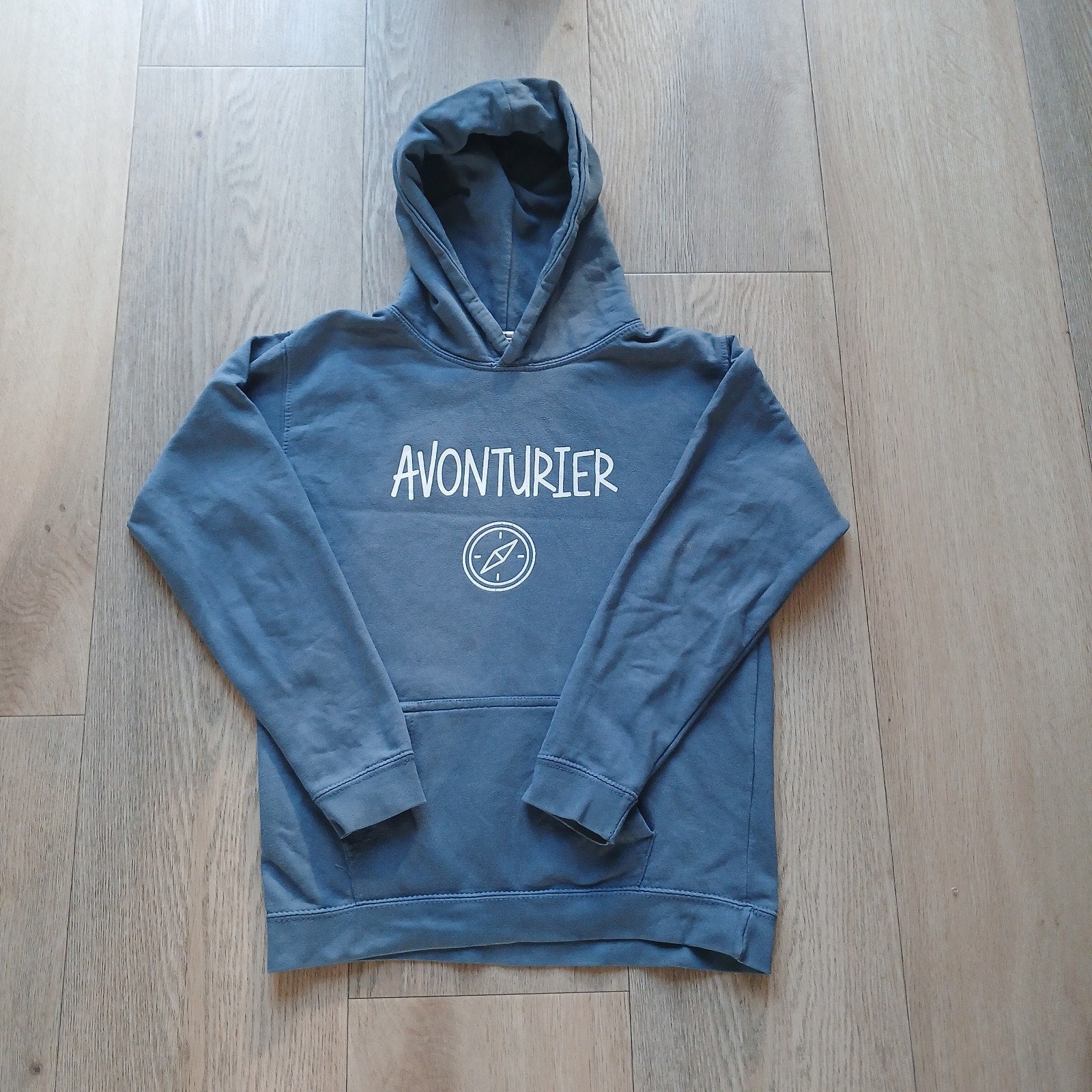 Blauwe scouting hoodie 'Avonturier', Ophalen of Verzenden, Gebruikt, Kleding