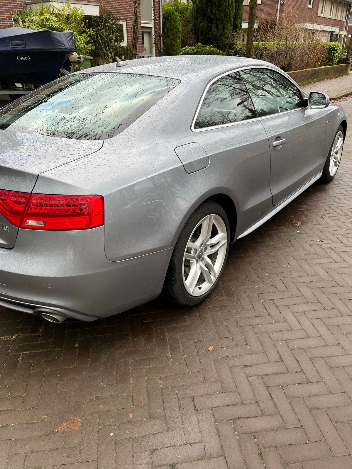 Audi A5 3.0 TDI 150KW Coupe Multitr. 2015 Grijs, Auto's, 4 stoelen, Origineel Nederlands, Diesel, 2967 cc