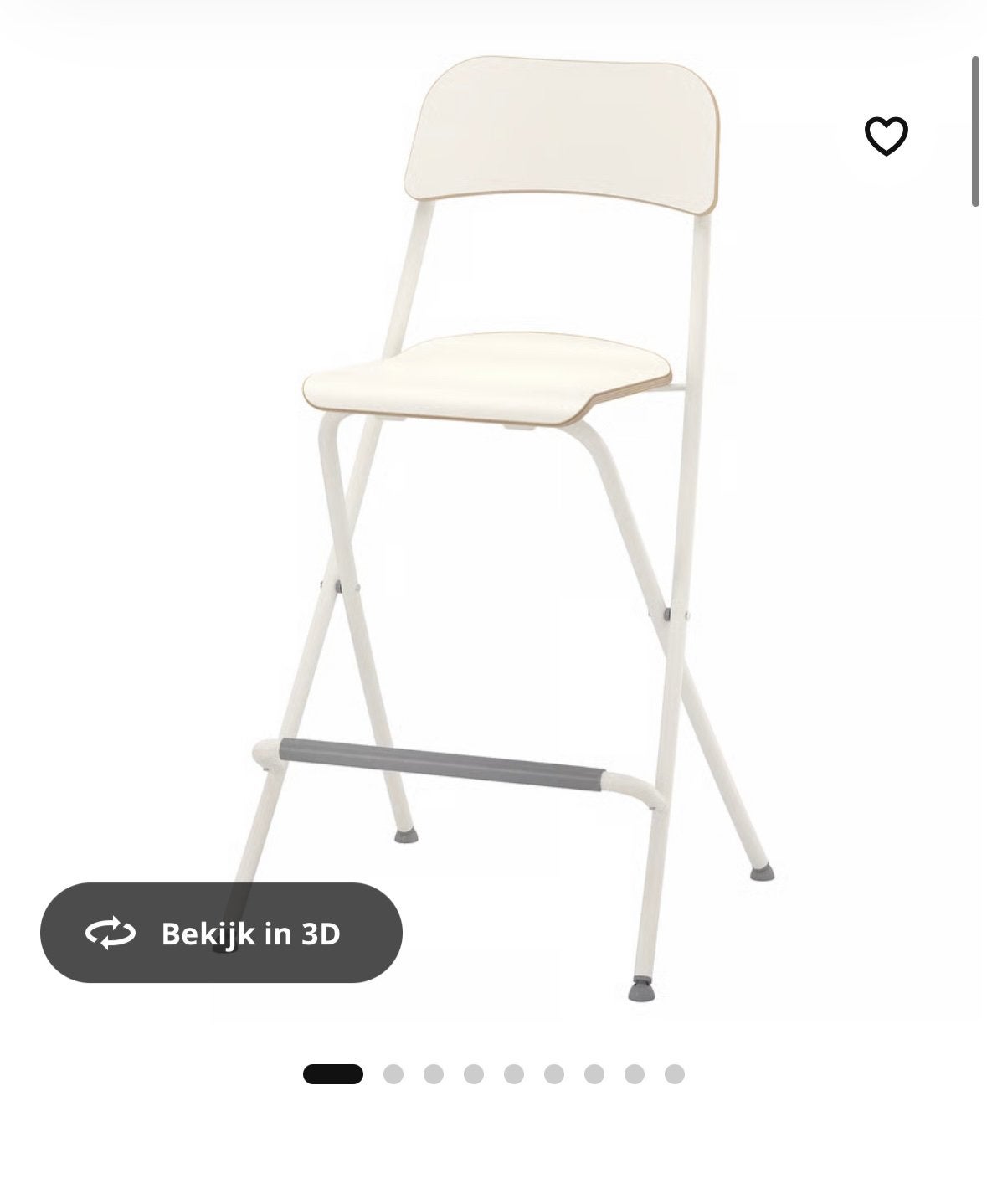 Franklin barkruk ikea, Huis en Inrichting, Barkrukken, 1 kruk, Ophalen, Zo goed als nieuw, 90 cm of meer