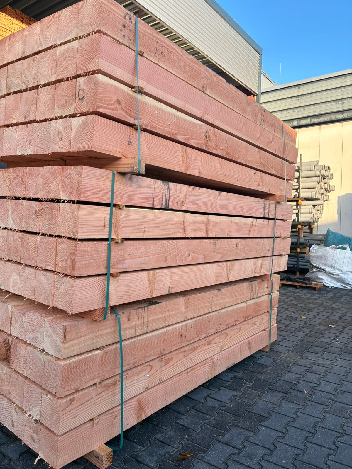 Douglas Palen 15x15 cm – 250,300,400,500 cm | Scherpe Prijs!, Tuin en Terras, Ophalen, Zo goed als nieuw, 250 cm of meer, Palen
