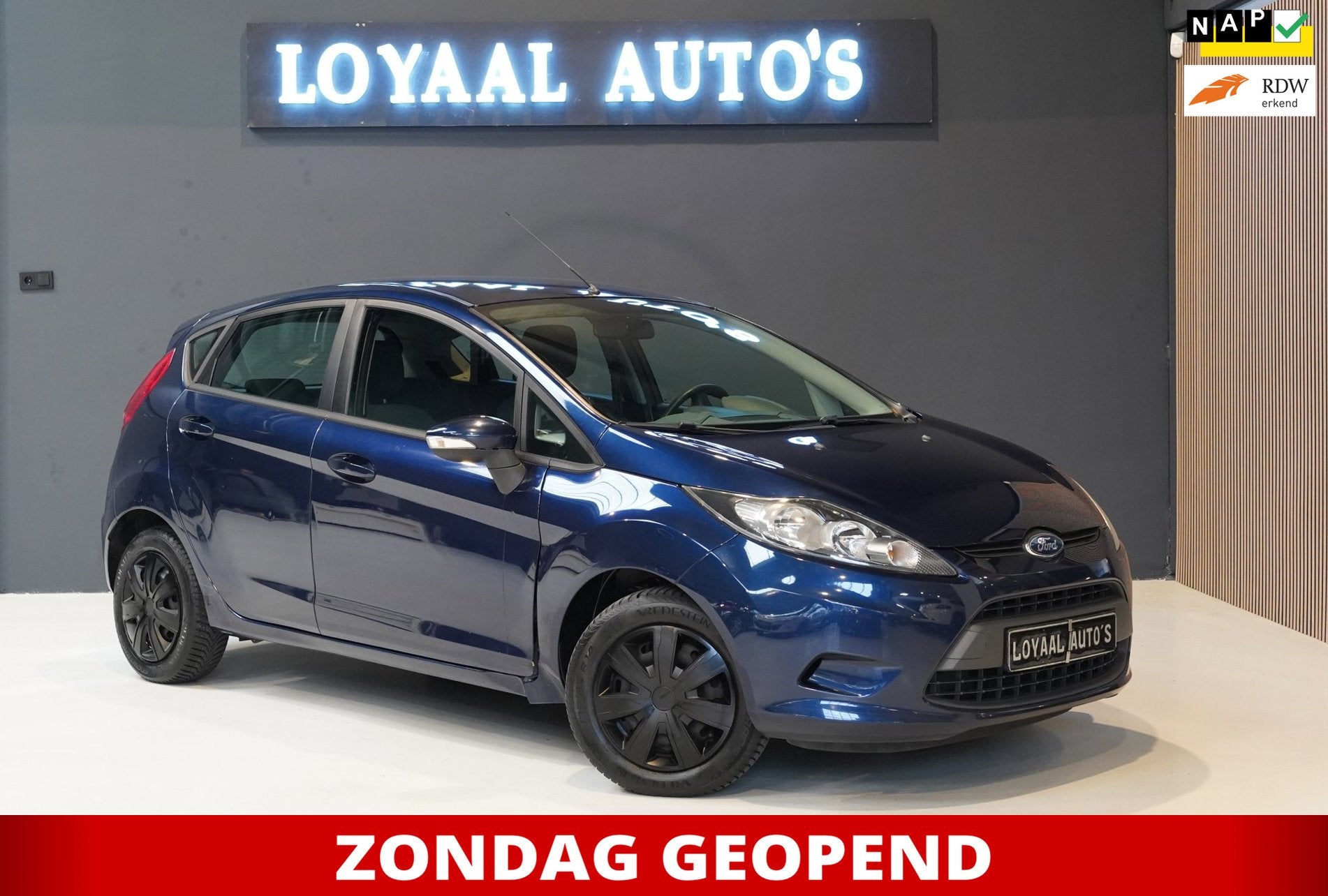 Ford Fiesta 1.25 Limited | AIRCO | ELEK.RAMEN | NAP., Voorwielaandrijving, Euro 5, Stof, 1242 cc