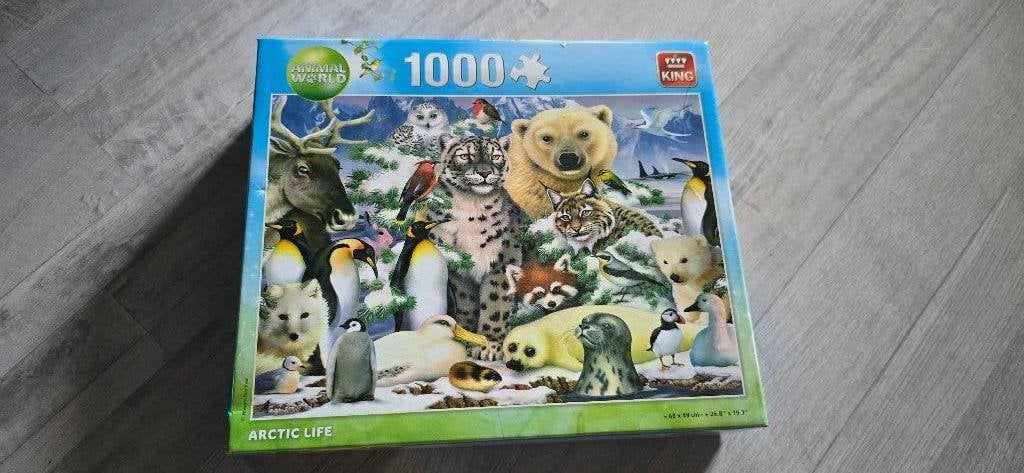 Puzzel animal World 1000 stukjes, Ophalen of Verzenden, Meer dan 50 stukjes, Zo goed als nieuw, 6 jaar of ouder