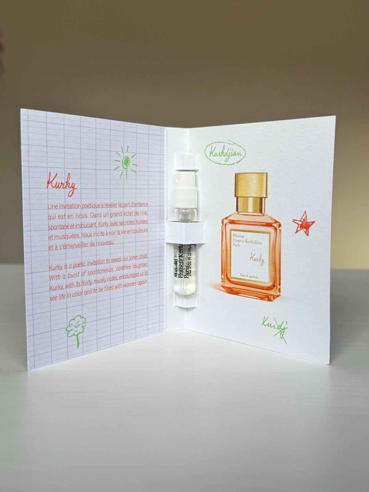 Maison Francis Kurkdjian - Kurky - 2ml, Sieraden, Tassen en Uiterlijk, Uiterlijk | Parfum, Verzenden, Nieuw