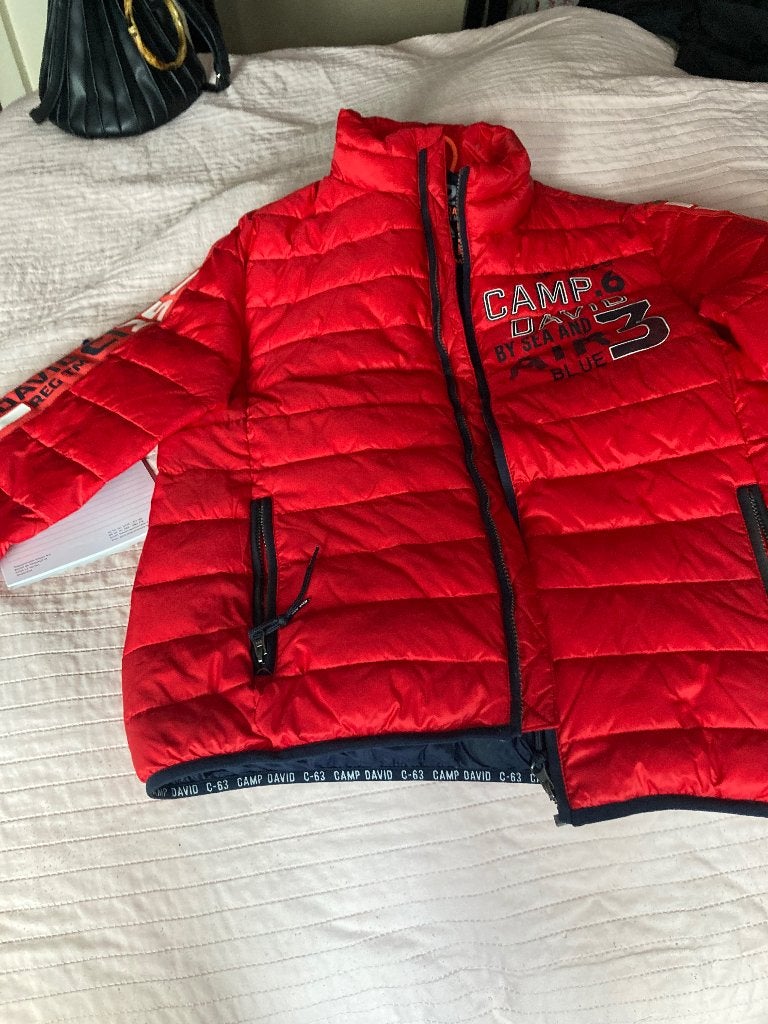 Herenjas winter roid camp david, Ophalen of Verzenden, Nieuw, Maat 48/50 (M), Rood