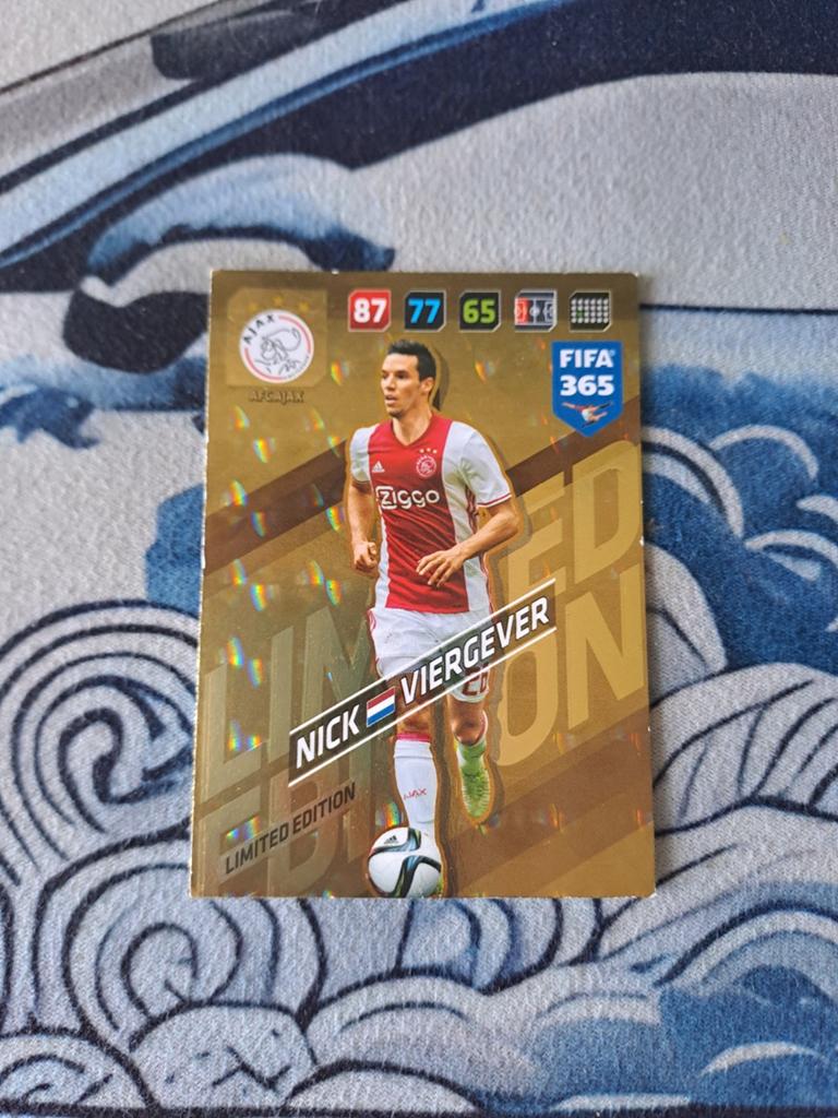 FIFA 365 Limited Edition Nick Viergever Ajax, Ophalen of Verzenden, Gebruikt, Ajax, Spelerskaart