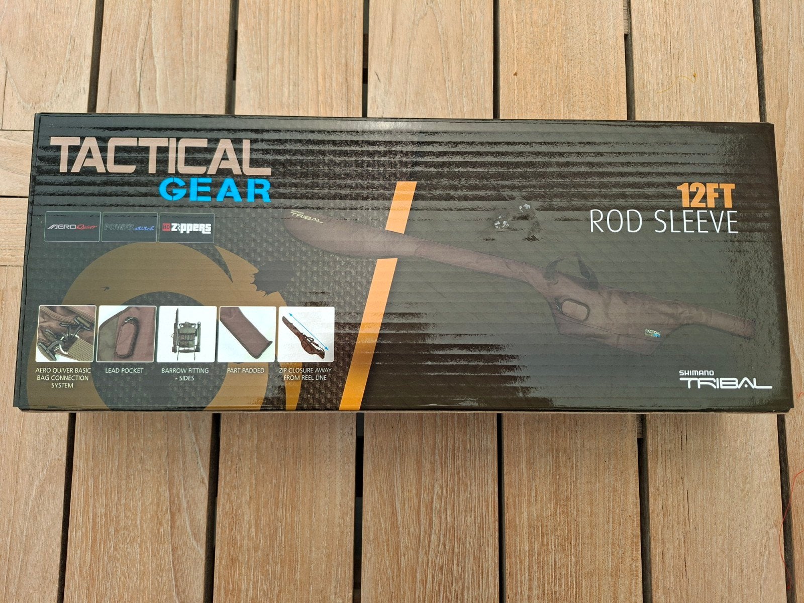 Shimano Tribal Tactical Gear Rod Sleeve 12FT (nieuw/staat., Watersport en Boten, Ophalen of Verzenden, Zo goed als nieuw, Koffer of Tas